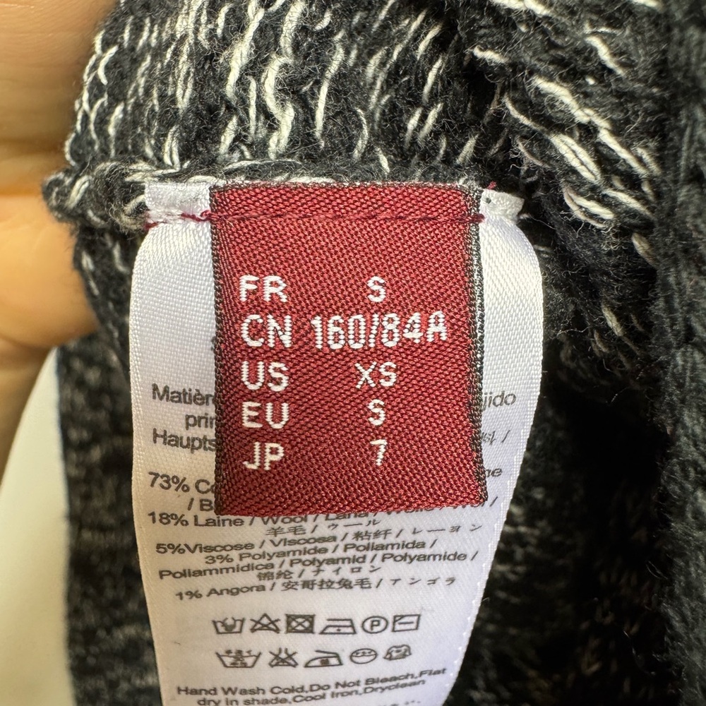NWT Comptoir Des Cotonniers Monochrome Knit Sweater XS - Picture 6 of 10